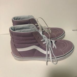 Lavender Sk8 Hi Vans